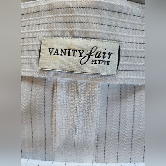 Vanity Fair | Elegant White Women's Pant & Tank Top Set, Size 16 - Picture 4 of 11